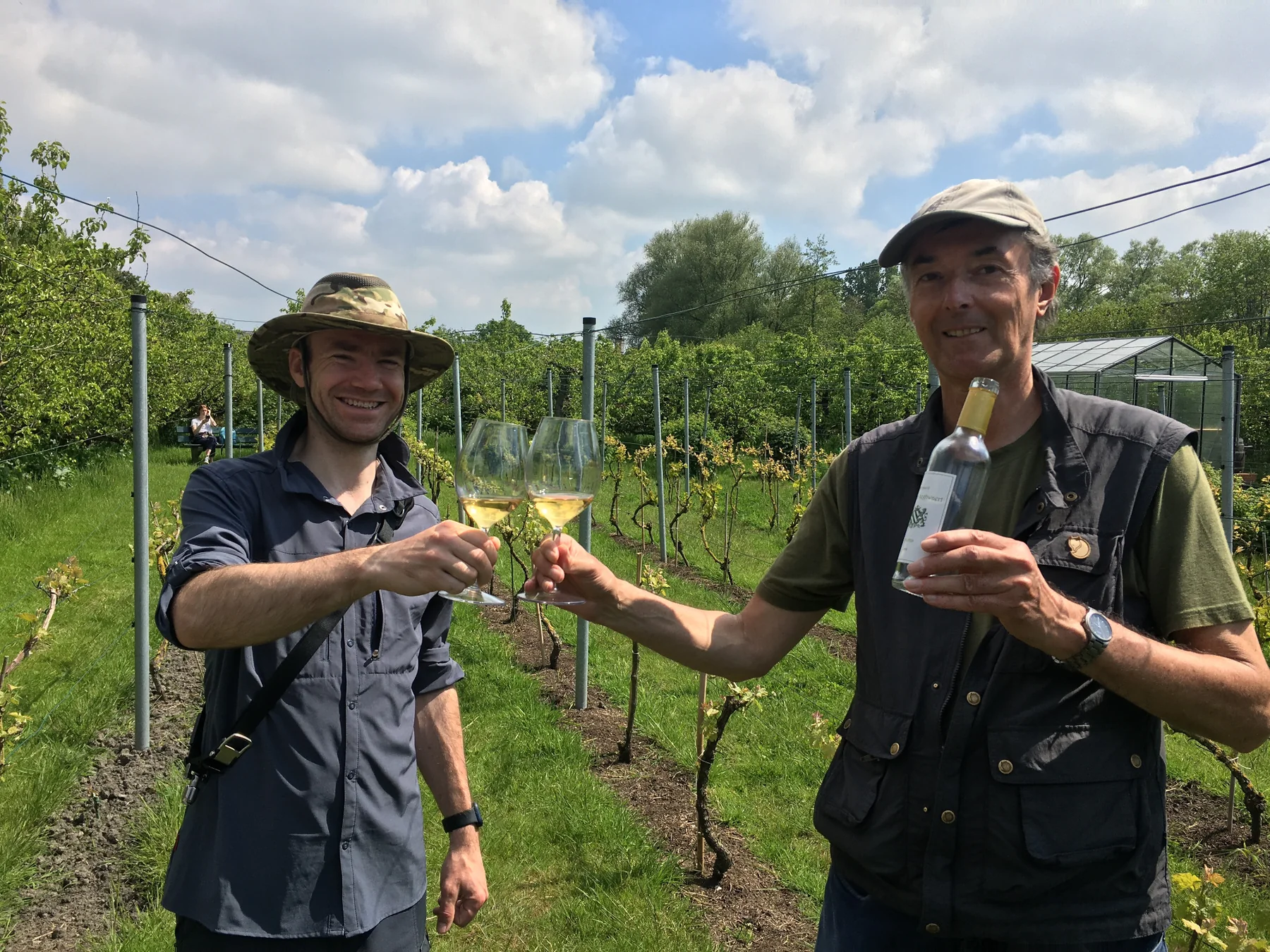 Wouter en Winfried bij Hof van Seghwaert